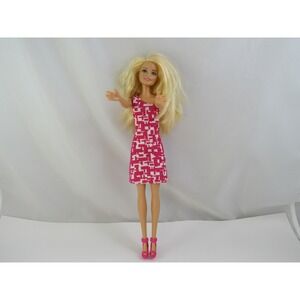 Barbie Doll Auburn Hair Multi-Color‎ Floral Dress Mattel Toy
